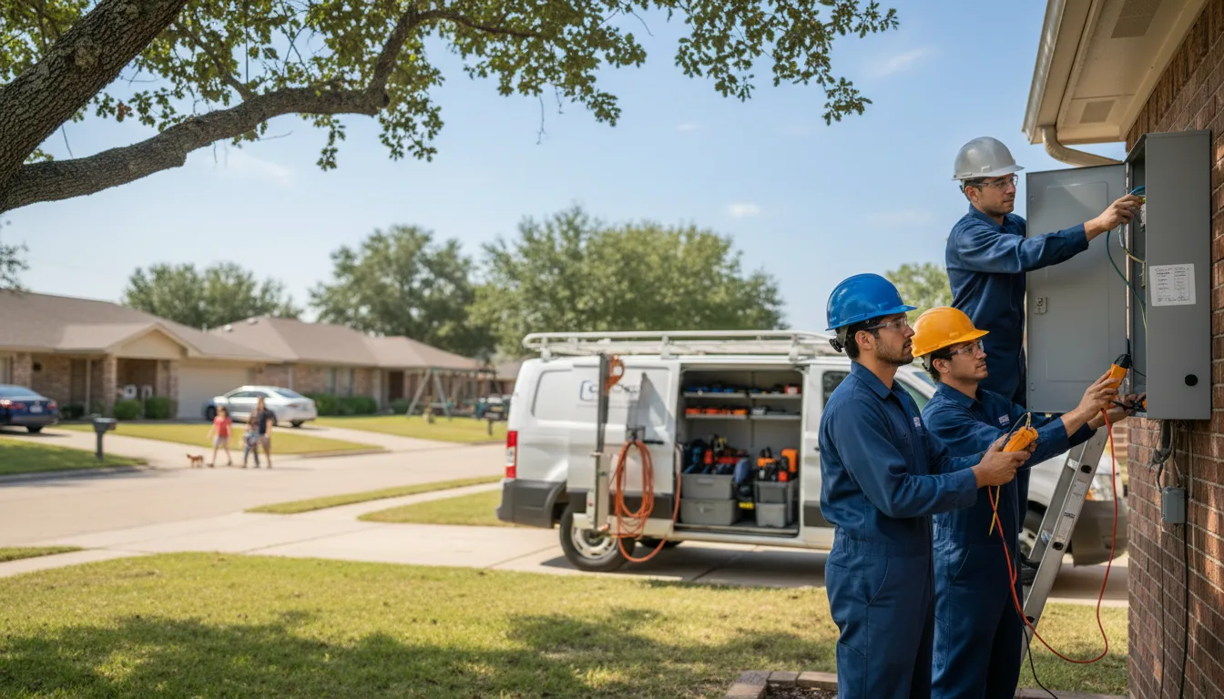 Certified electrician providing emergency electrical services in Chandler, TX